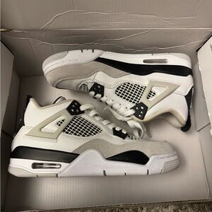 Jordan White and Gray Sneakers